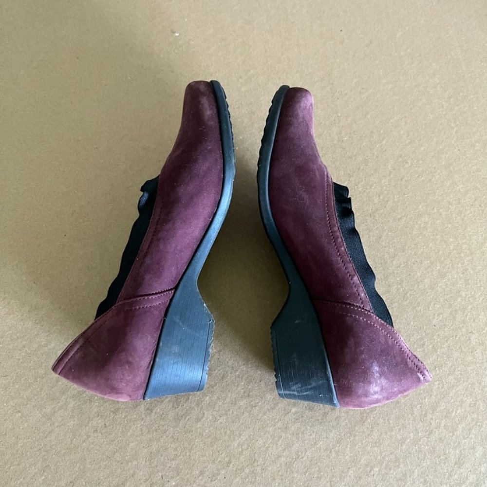 Mephisto Air Jet Wedge Suede Nubuck Dress Heels - Picture 7 of 11